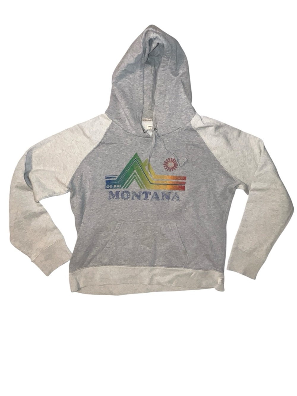 Vintage Y2K American Eagle Montana Hooded Sweatshirt Size XL